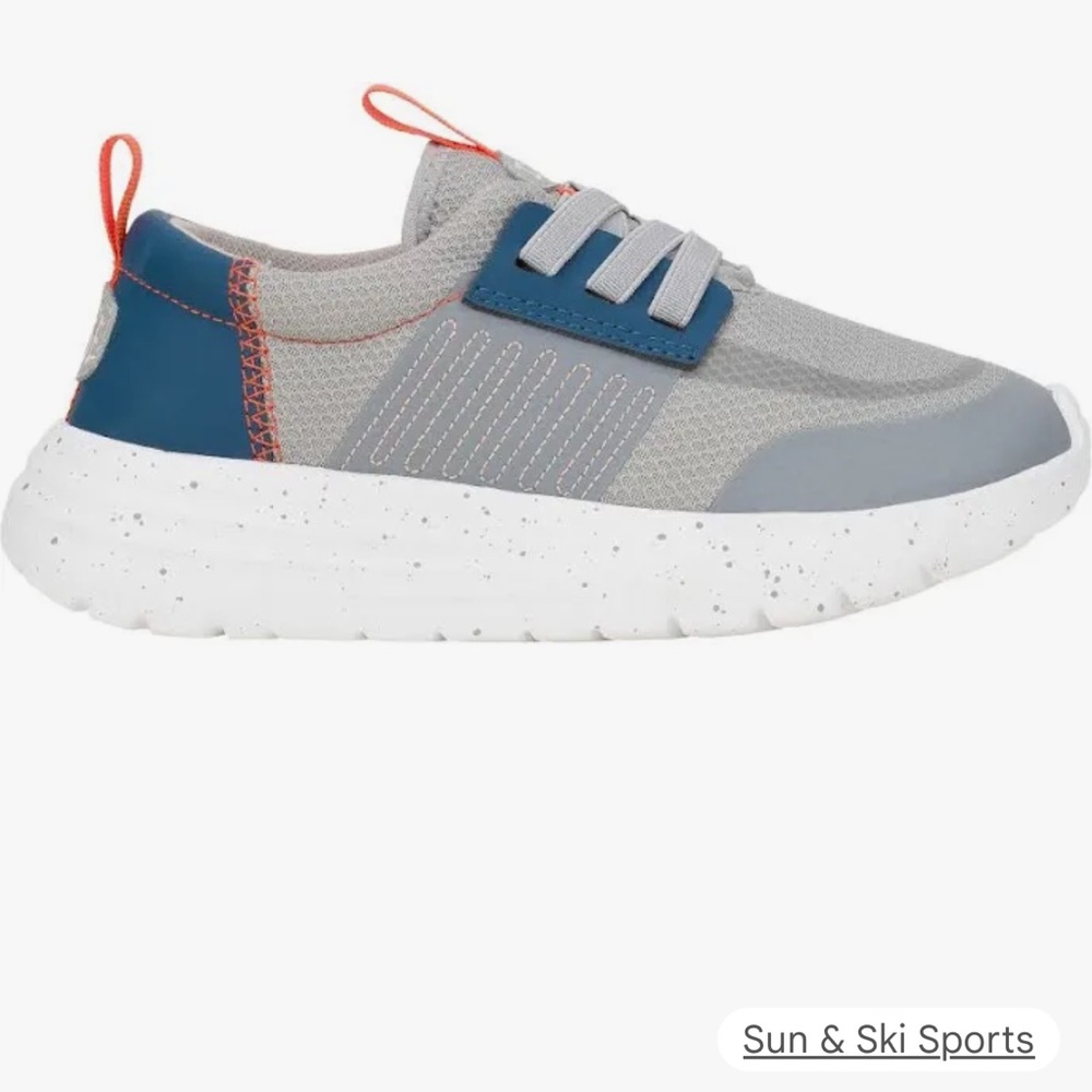 Hey Dude Boys Sirocco Play Varsity Shoes grey/navy NWT size 7